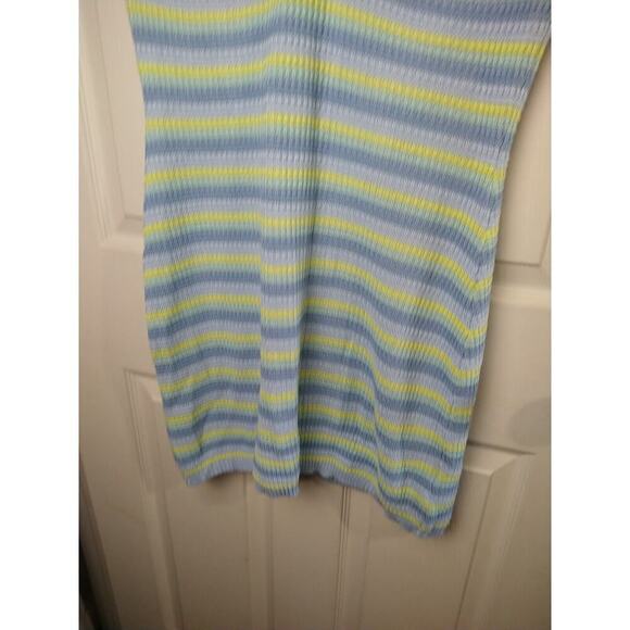 No Comment Knitted High Neck Tie Knee Length Dress. Size L - Picture 3 of 9